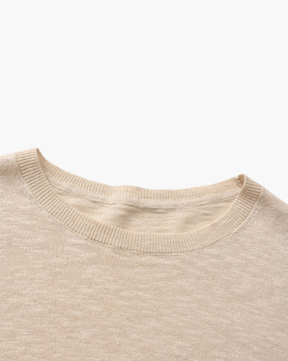 Leinen Baumwolle Essential Crewneck