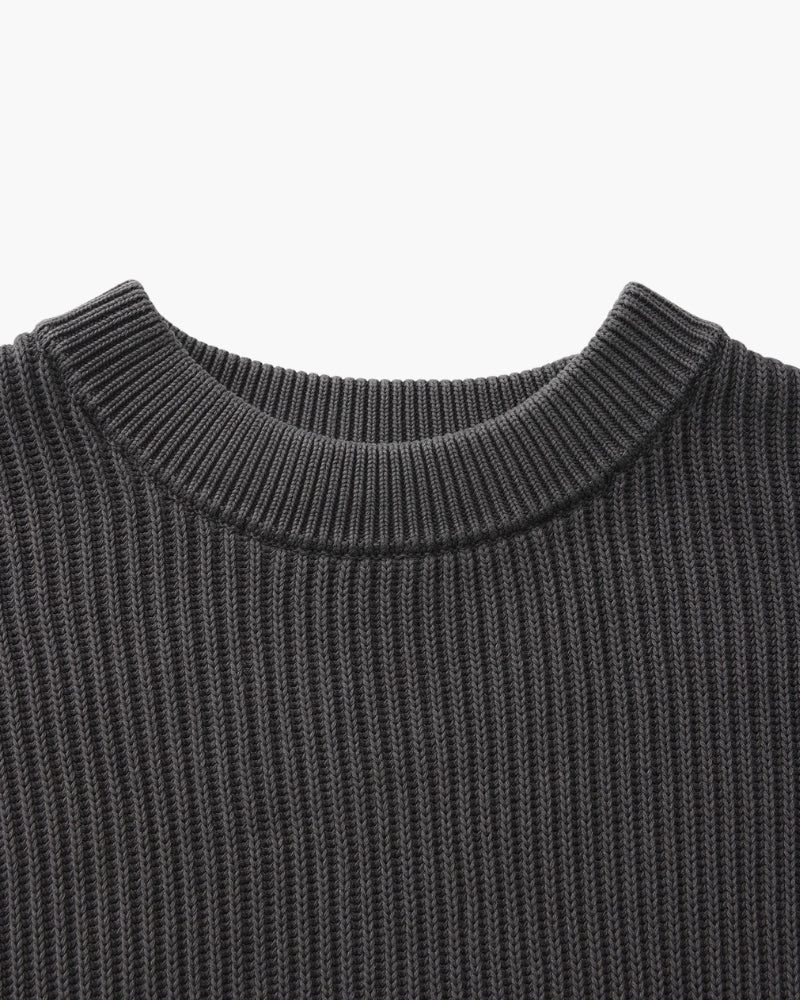 Rib Strick Crewneck