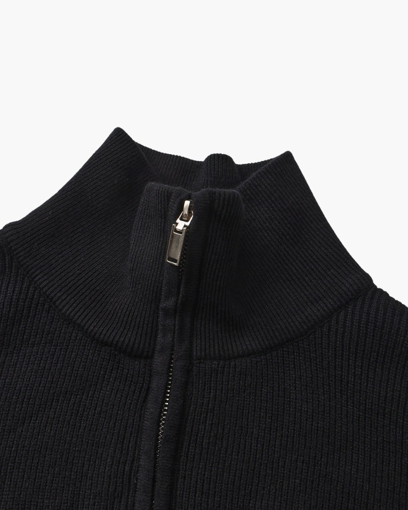 Refined Half-Zip Strick Pullover