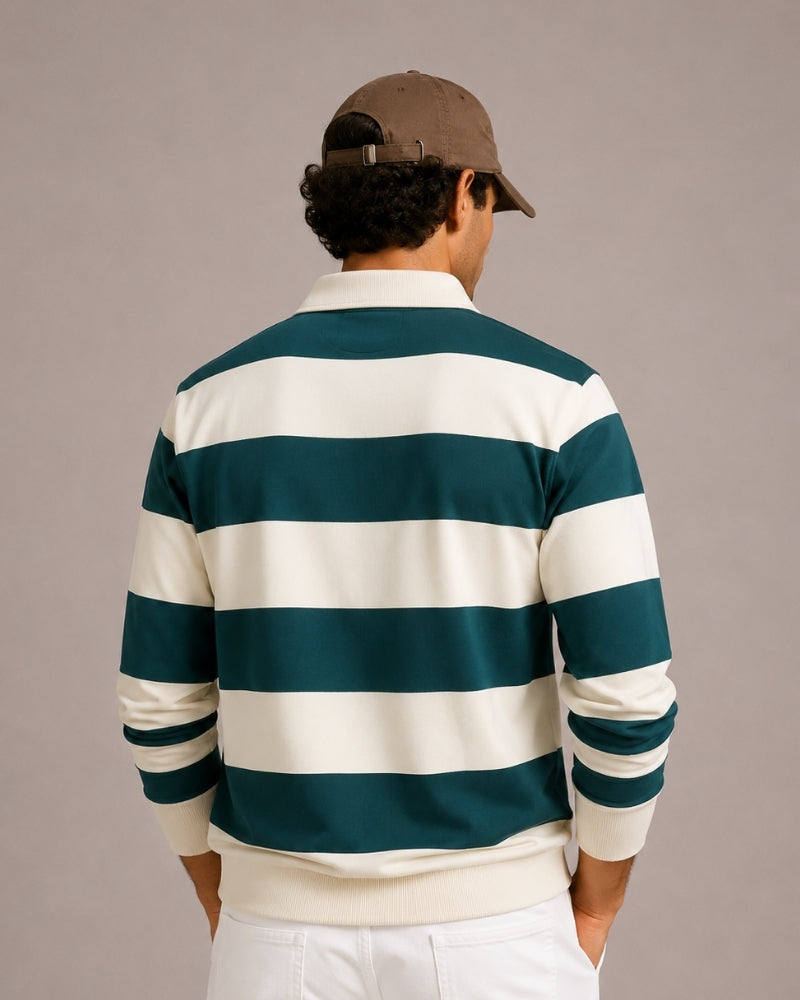 Vintage Stripe Rugby Poloshirt
