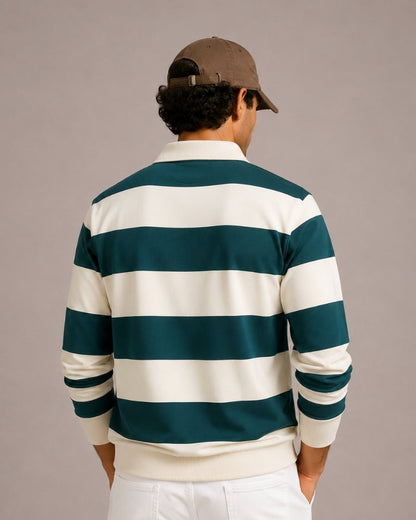 Vintage Stripe Rugby Poloshirt