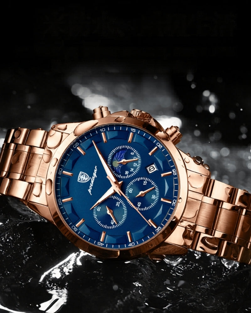Precision Chronograph Steel Uhr