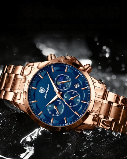 Precision Chronograph Steel Uhr