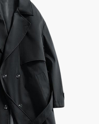 Klassisch Double-Breasted Trench Mantel