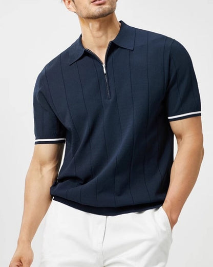 Signature Contrast Trim Poloshirt