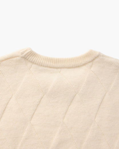Diamond Strick Crewneck Pullover