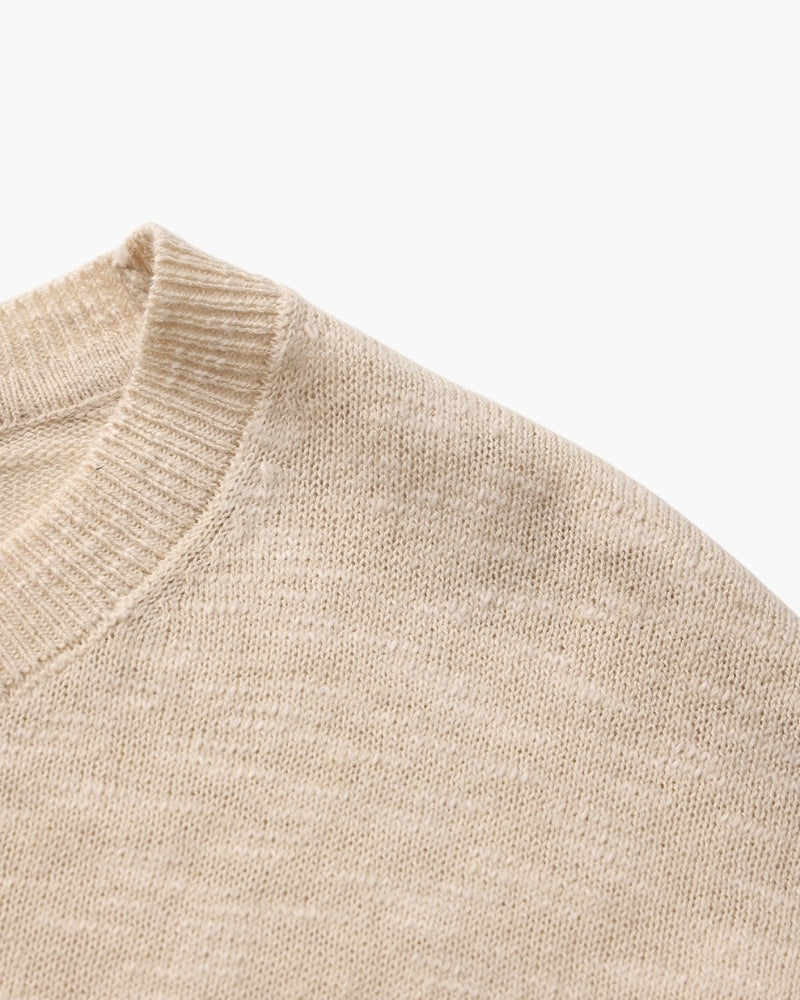 Leinen Baumwolle Essential Crewneck