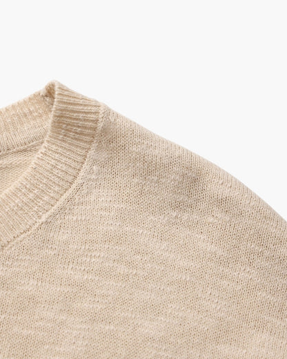 Leinen Baumwolle Essential Crewneck