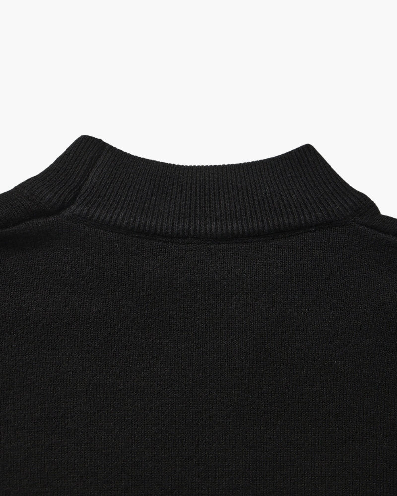 Essential Gerippt Mock Neck Pullover