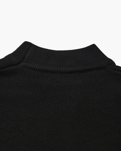 Essential Gerippt Mock Neck Pullover