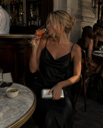 Old Money Seide Slip Kleid