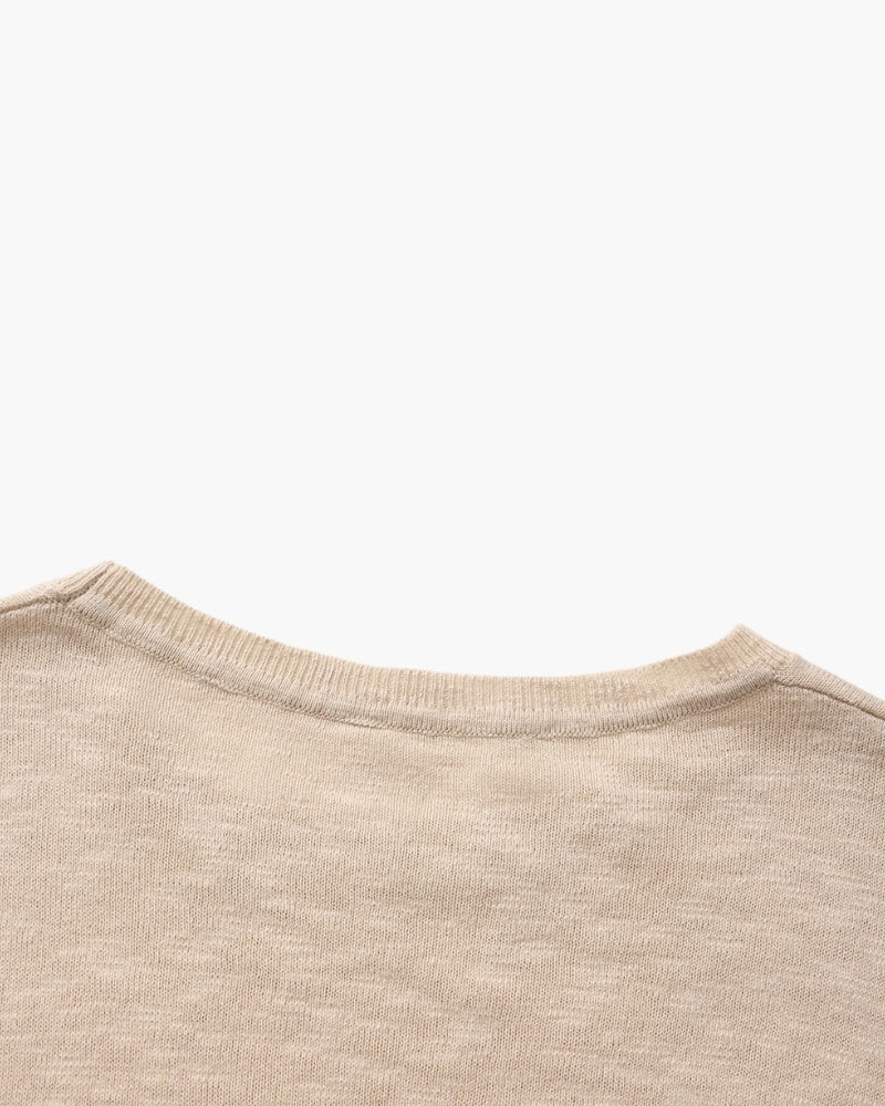 Leinen Baumwolle Essential Crewneck