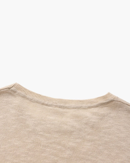 Leinen Baumwolle Essential Crewneck