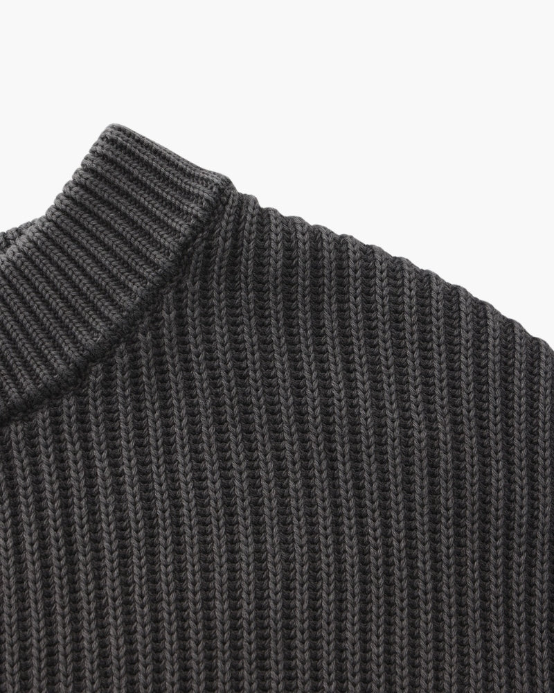 Rib Strick Crewneck