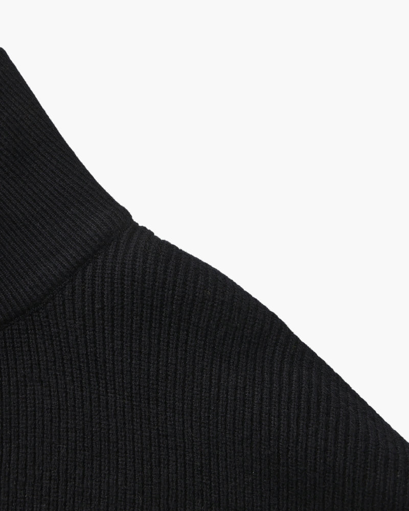 Refined Half-Zip Strick Pullover