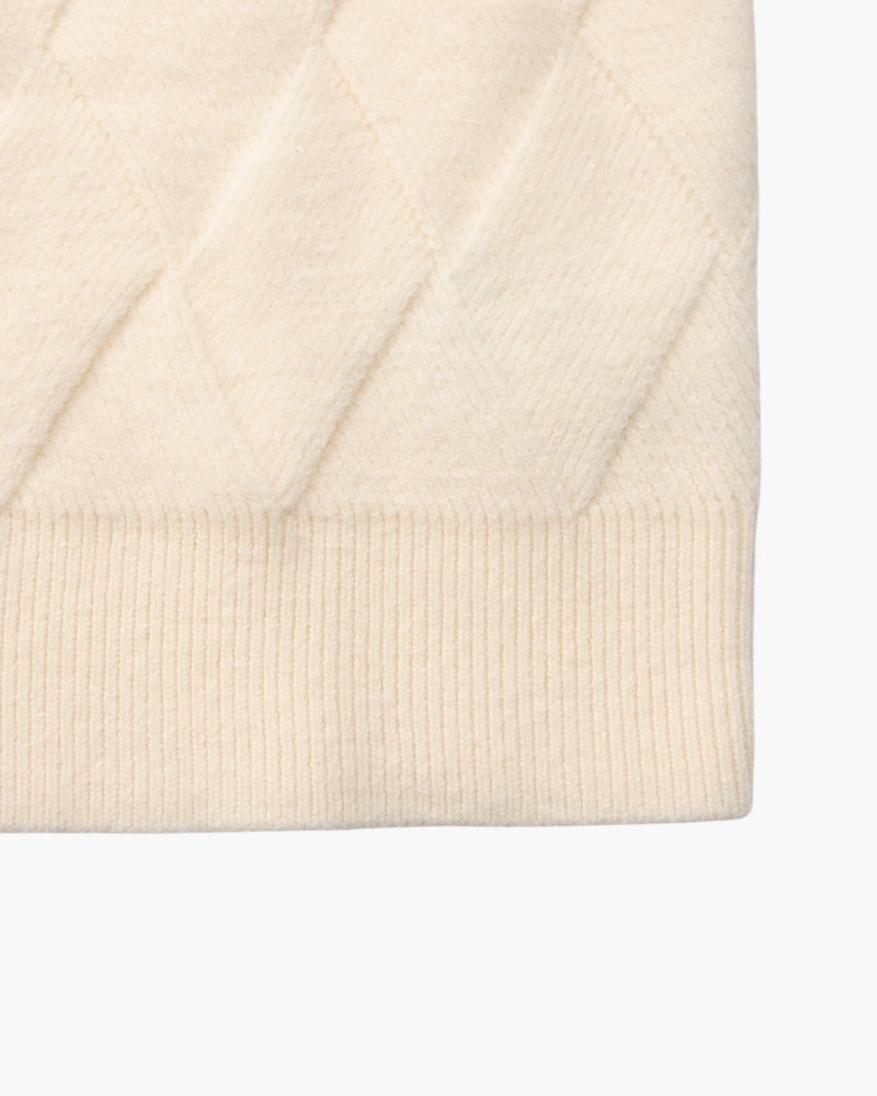Diamond Strick Crewneck Pullover