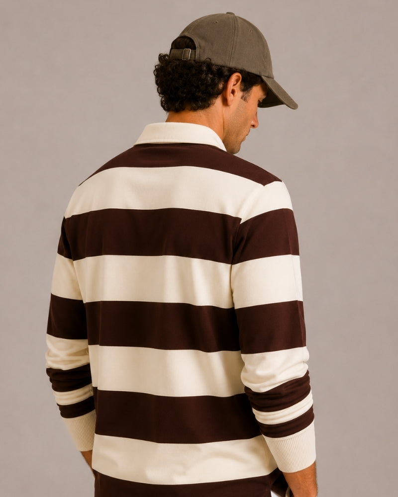 Vintage Stripe Rugby Poloshirt