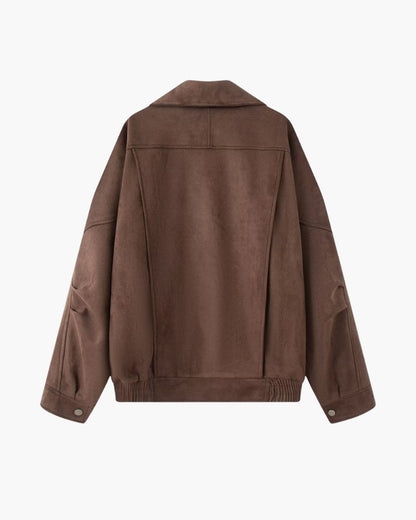 Vintage Wildleder Drape Jacke