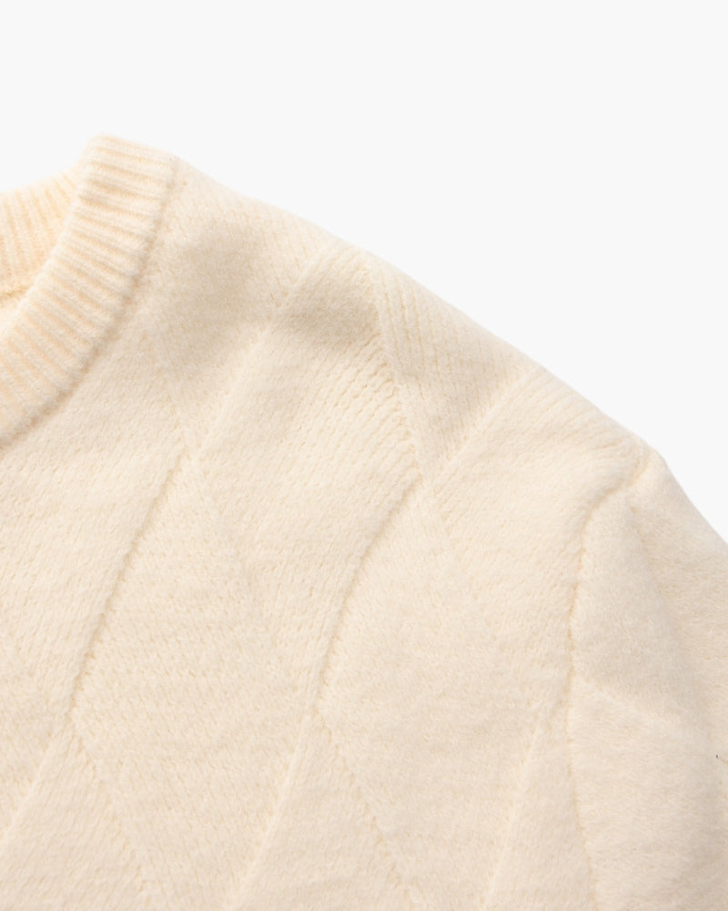 Diamond Strick Crewneck Pullover