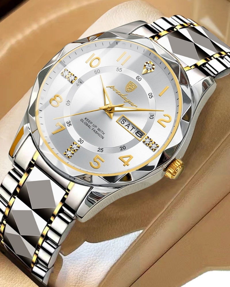 Klassisch Two-Tone Steel Uhr