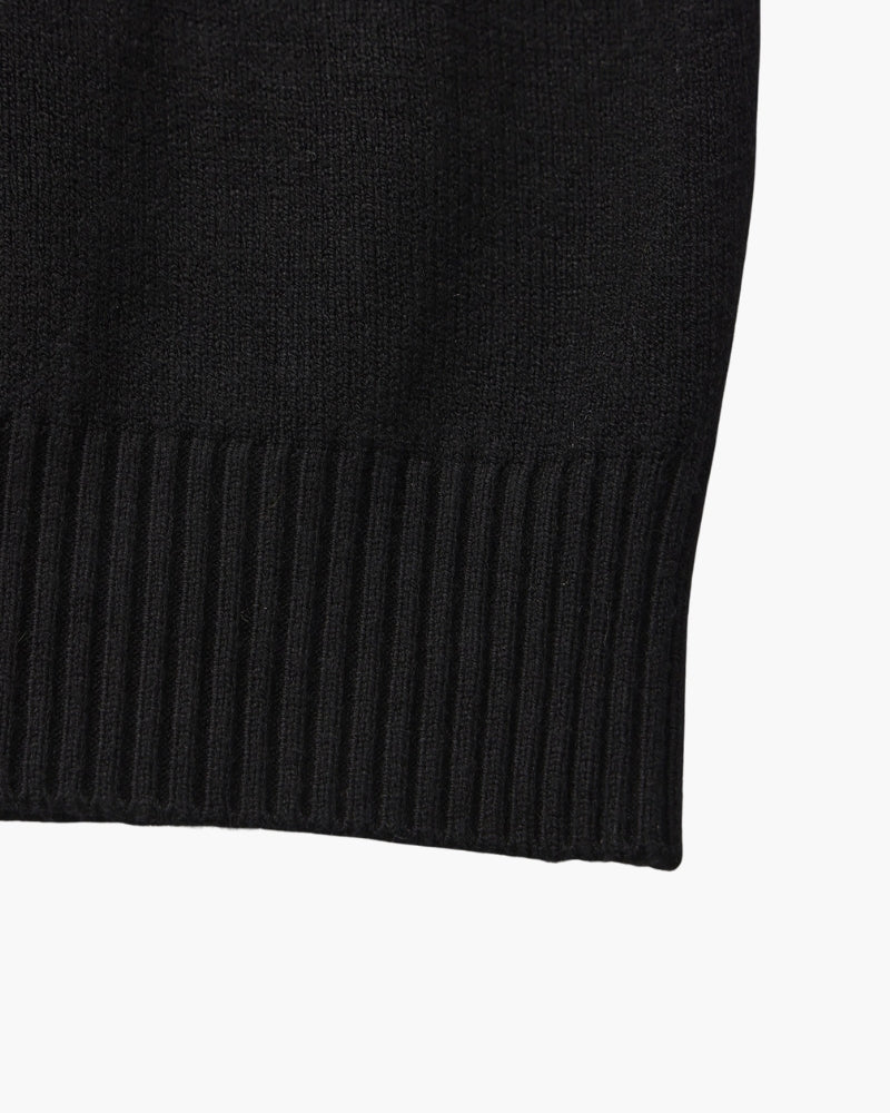 Essential Gerippt Mock Neck Pullover
