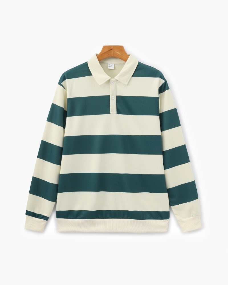 Vintage Stripe Rugby Poloshirt
