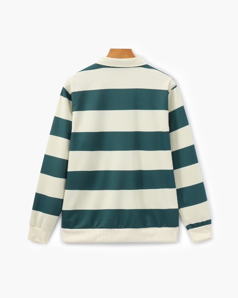Vintage Stripe Rugby Poloshirt