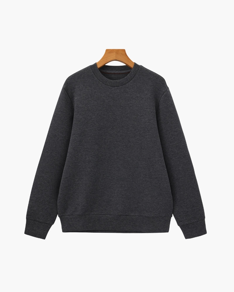 Klassisch Modal Blend Crewneck Sweatshirt