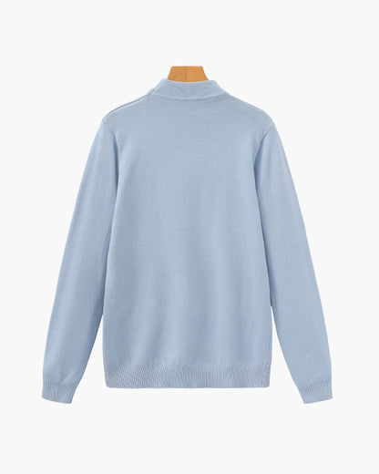 Essential Gerippt Mock Neck Pullover