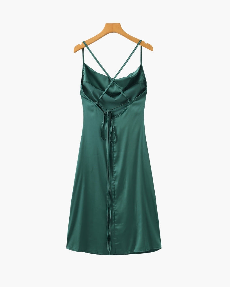 Old Money Seide Slip Kleid