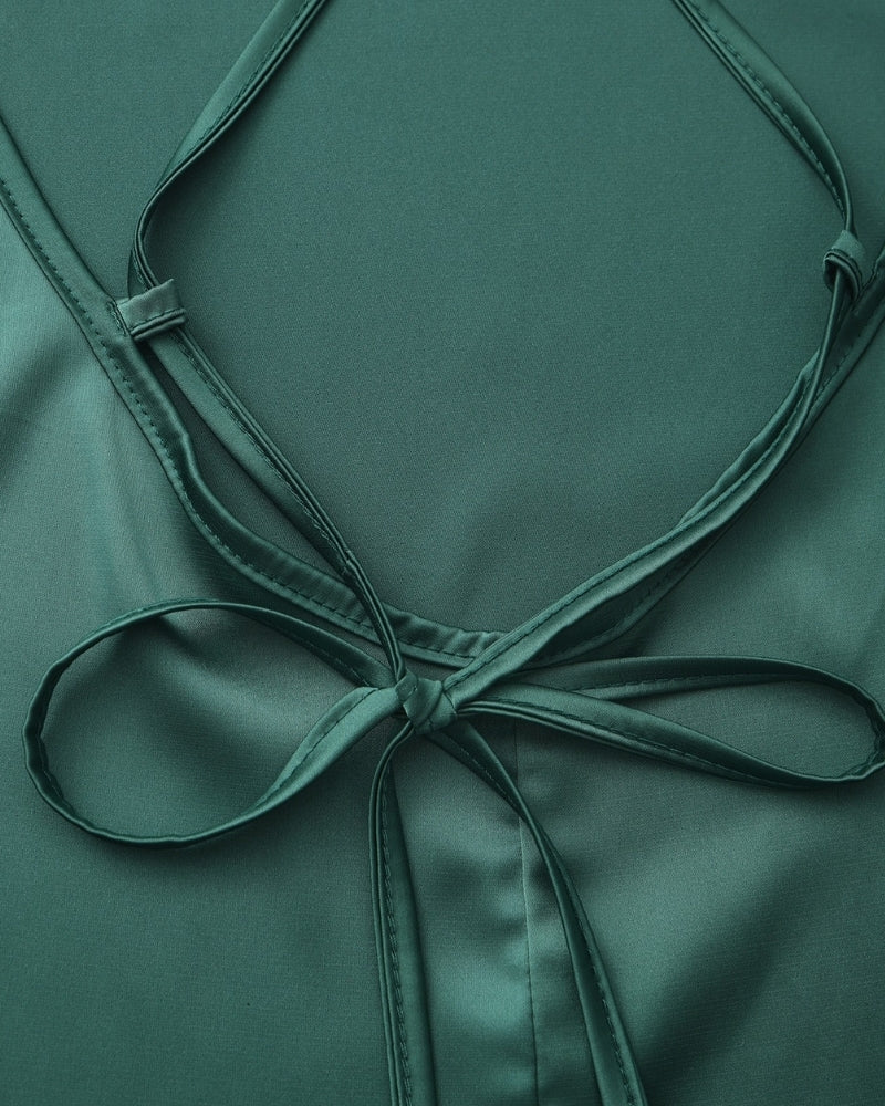Old Money Seide Slip Kleid