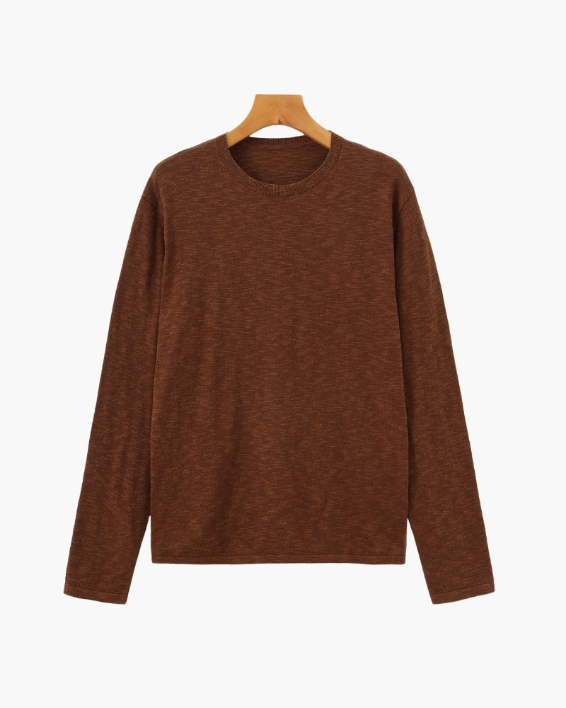 Leinen Baumwolle Essential Crewneck