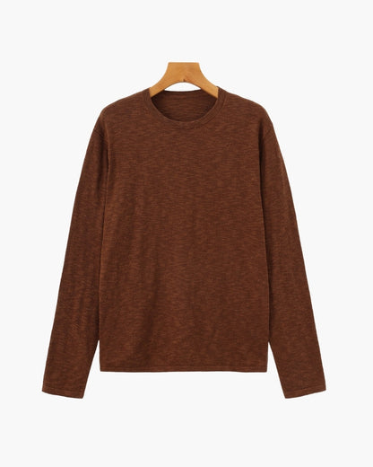 Leinen Baumwolle Essential Crewneck