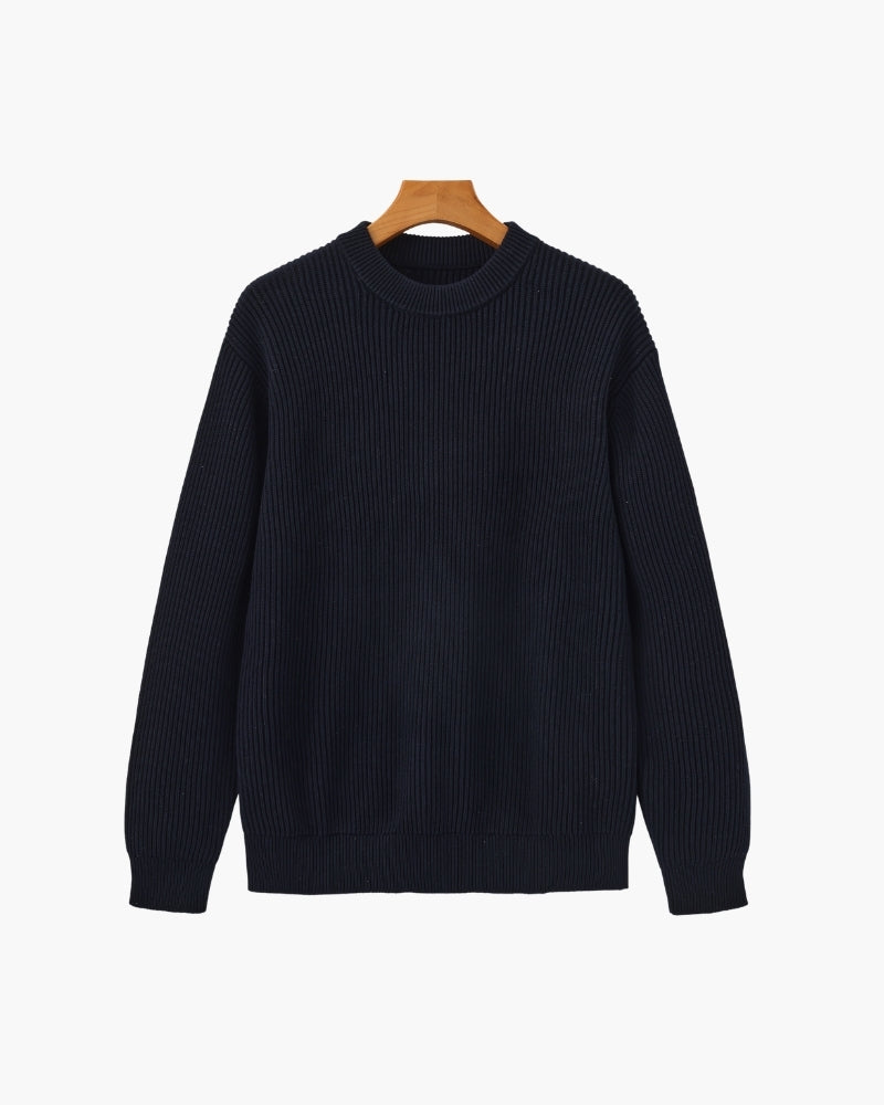 Rib Strick Crewneck