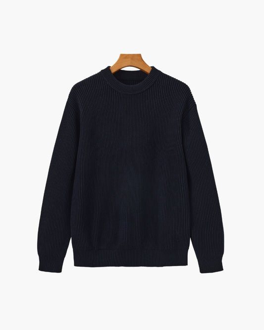 Rib Strick Crewneck