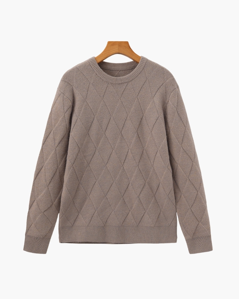 Diamond Strick Crewneck Pullover
