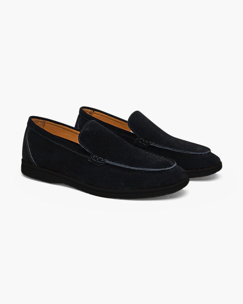 Premium Wildleder Loafer - Black Soles
