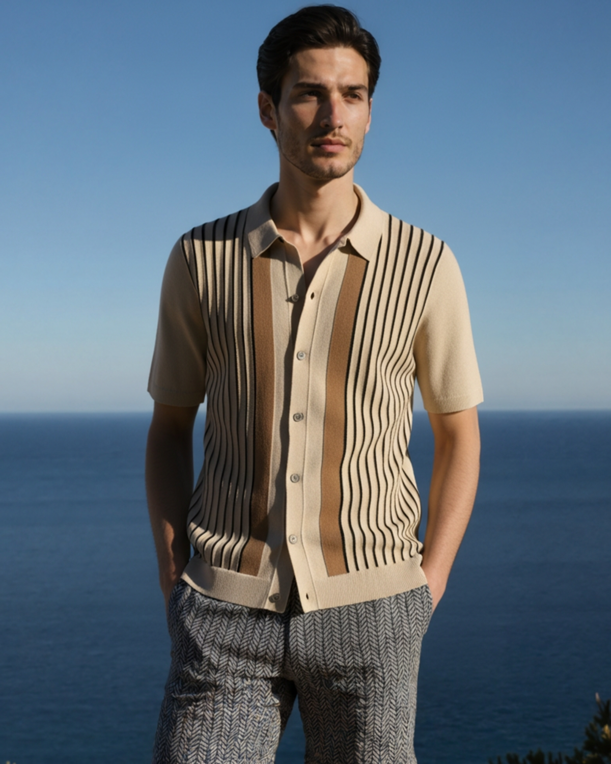 Monte Carlo Strick Poloshirt